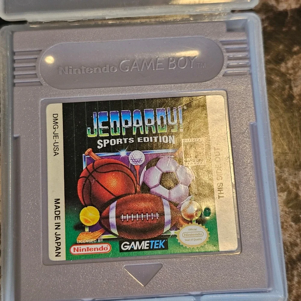 Jeopardy Sports Edition Nintendo Game Boy DMG-JE-USA GameTek Retro Trivia Cart
